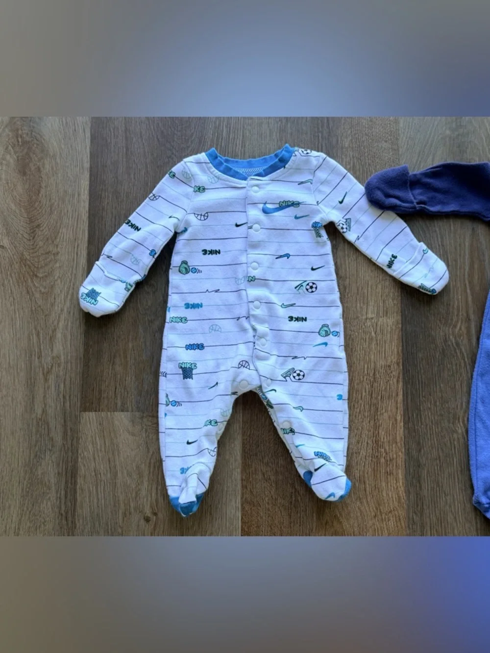 NIKE | Baby Sleepers | Newborn | 2 Piece Set | Footed Pajamas | Bundle